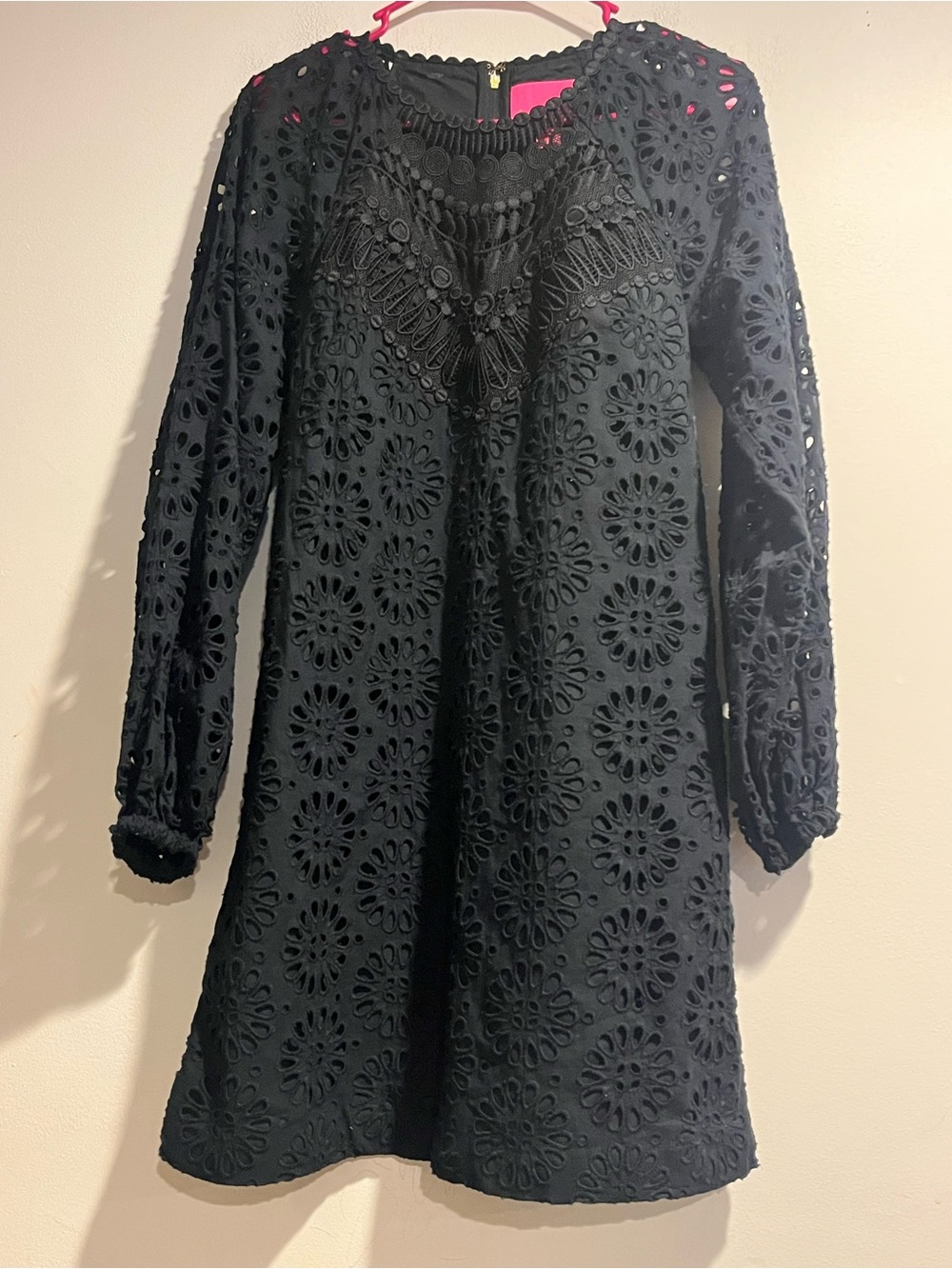 LILLY PULITZER Priscilla long sleeve oversized pinwheel mini dress